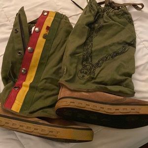 L.A.M.B by Gwen Stefani vintage boots/waders/sneakers size 8.5